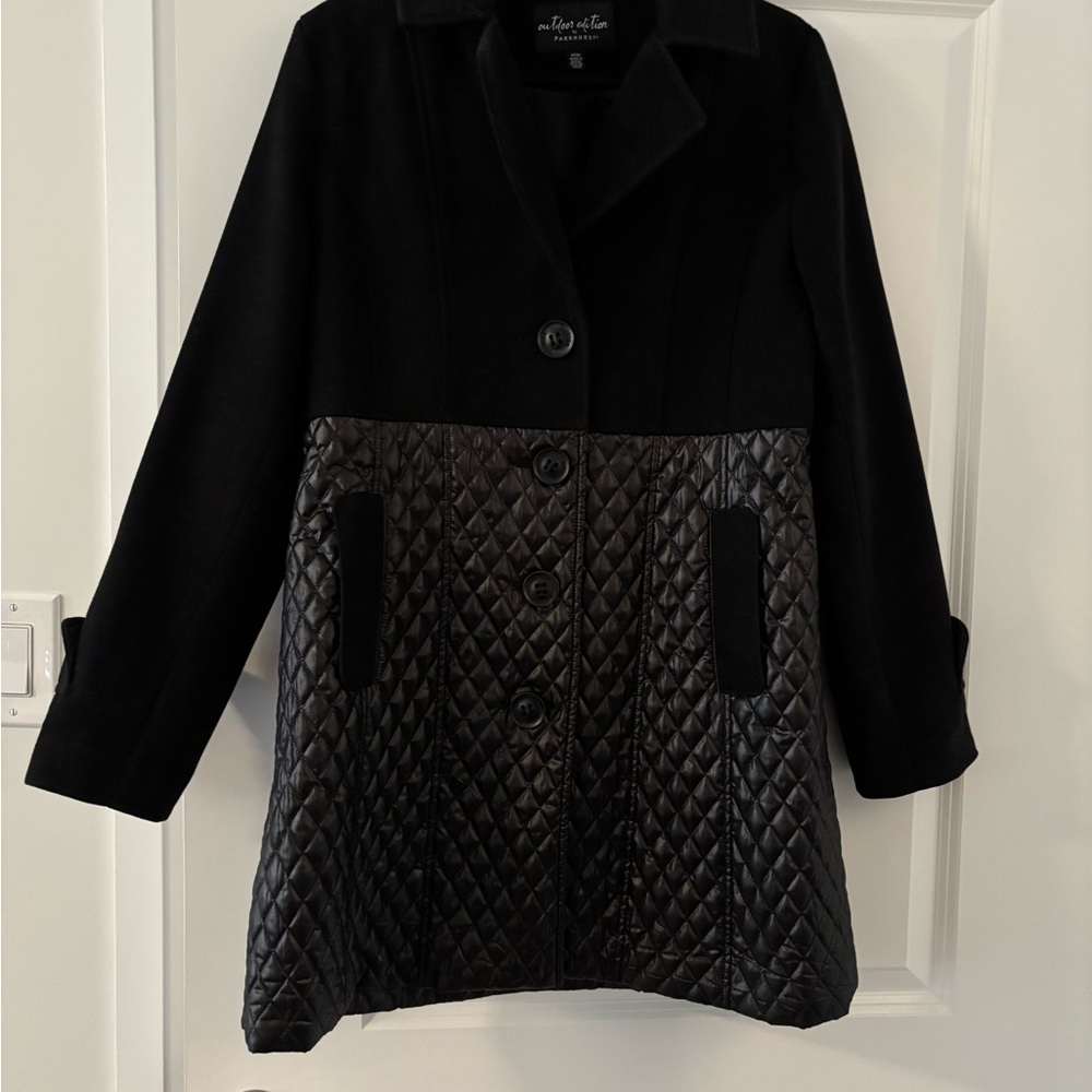 #78 Womens Parkhurst Spring/Fall quilted coat M NWOT